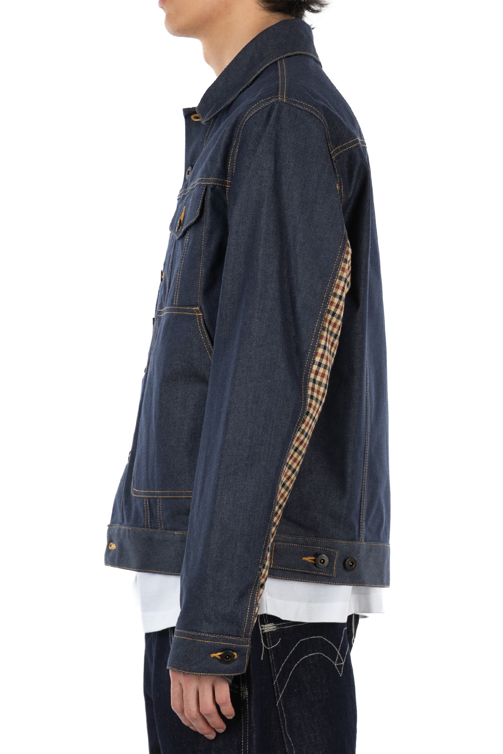 Junya Watanabe MAN - eYe - Denim x Wool Mohair Check FILSON W Name Jacket