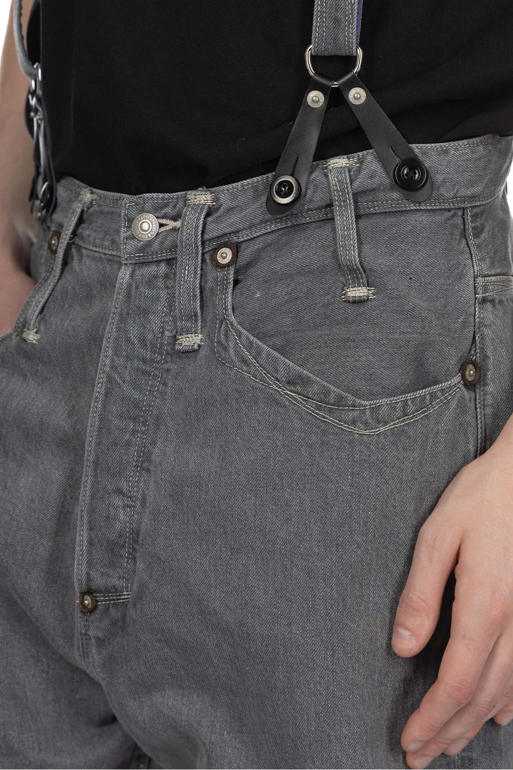Junya Watanabe MAN - Junya Watanabe Comme Des Garcons Suspender Pants - Grey