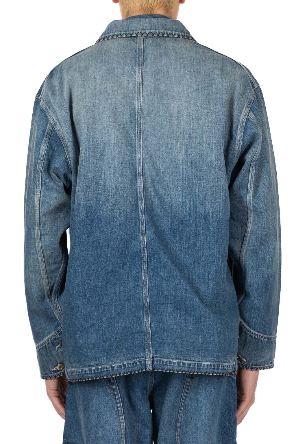 KHOKI - Hand-Embroidered Denim Coverall 