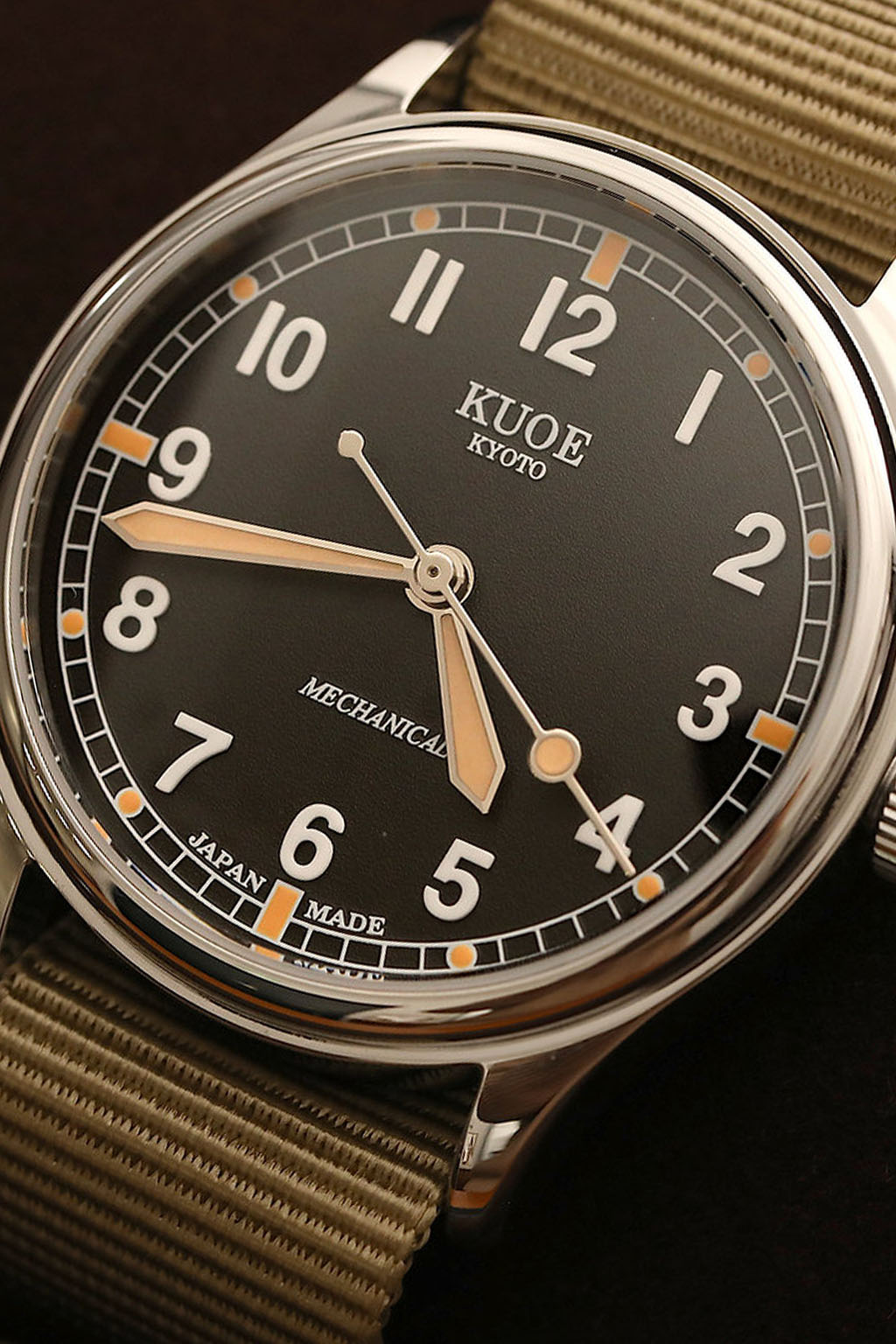Kuoe Watch - OLD SMITH 90-002 Large - 38mm Automatic w/o Date  - Black