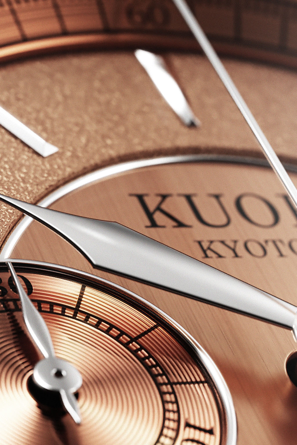 Kuoe Watch - ROYAL SMITH 90-012 Automatic Chronograph w/ Breguet-Salmon Pink