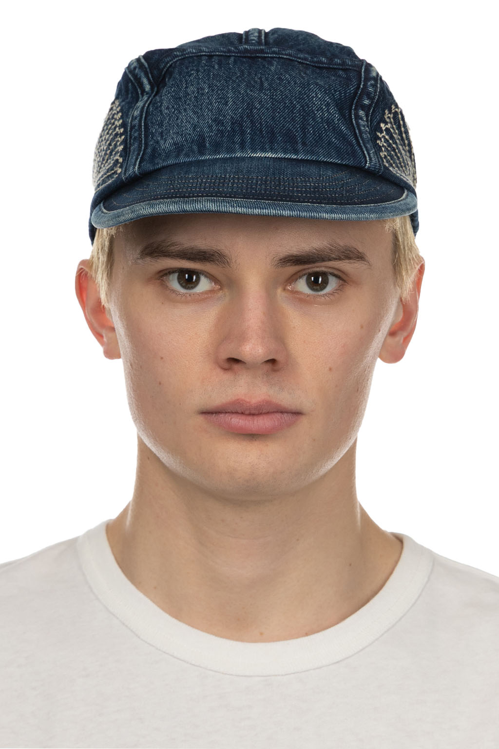 Kapital - 10oz IDGxIDG Denim Camp Cap (FUROSHIKI Embroidery) - Indigo
