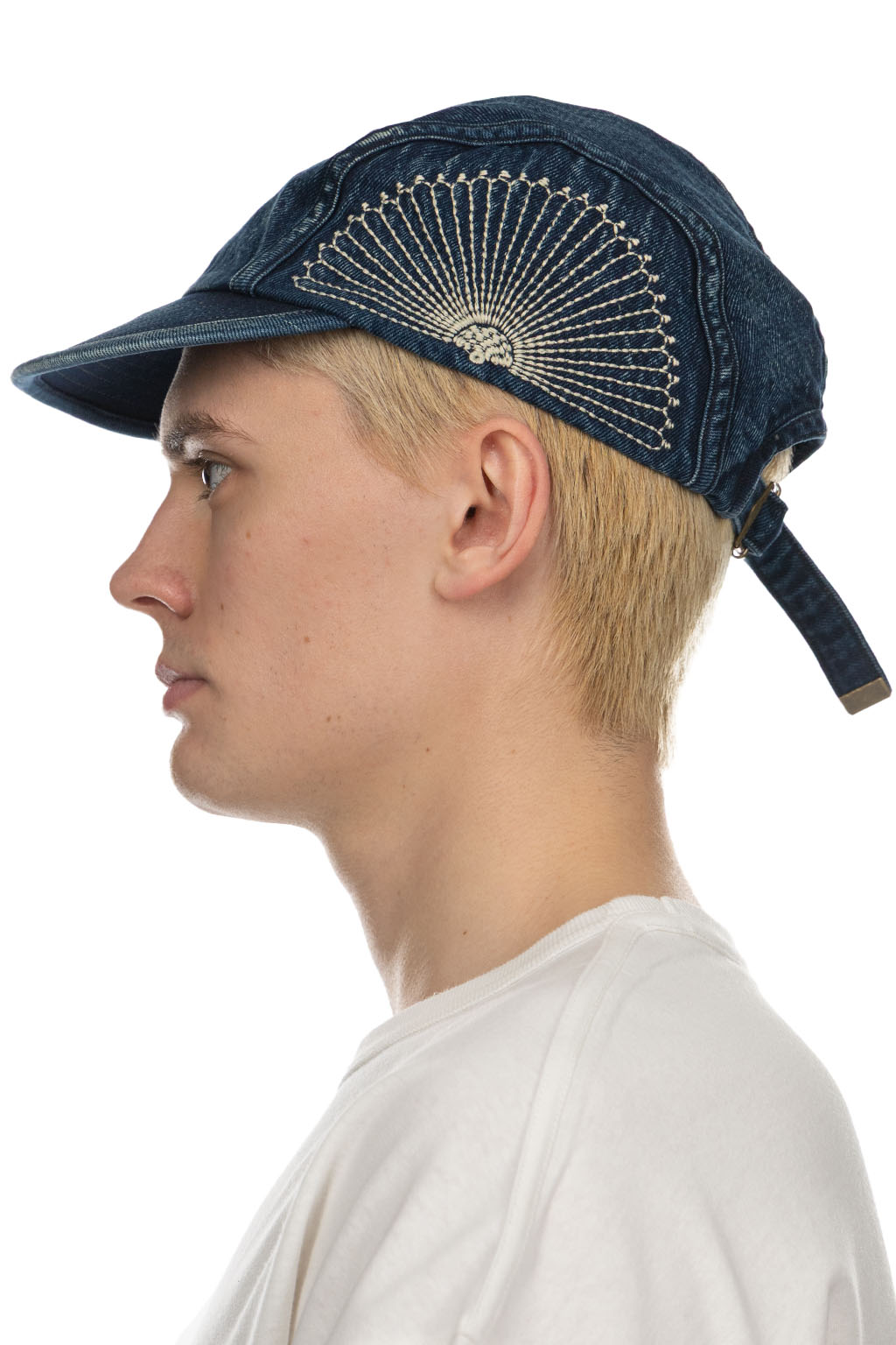 Kapital - 10oz IDGxIDG Denim Camp Cap (FUROSHIKI Embroidery) - Indigo