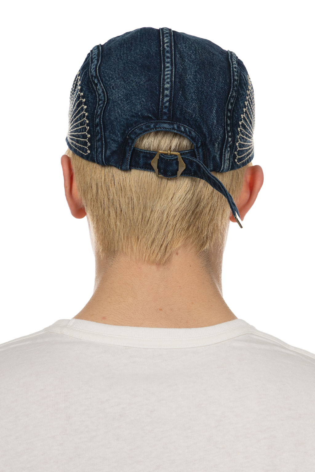 Kapital - 10oz IDGxIDG Denim Camp Cap (FUROSHIKI Embroidery) - Indigo