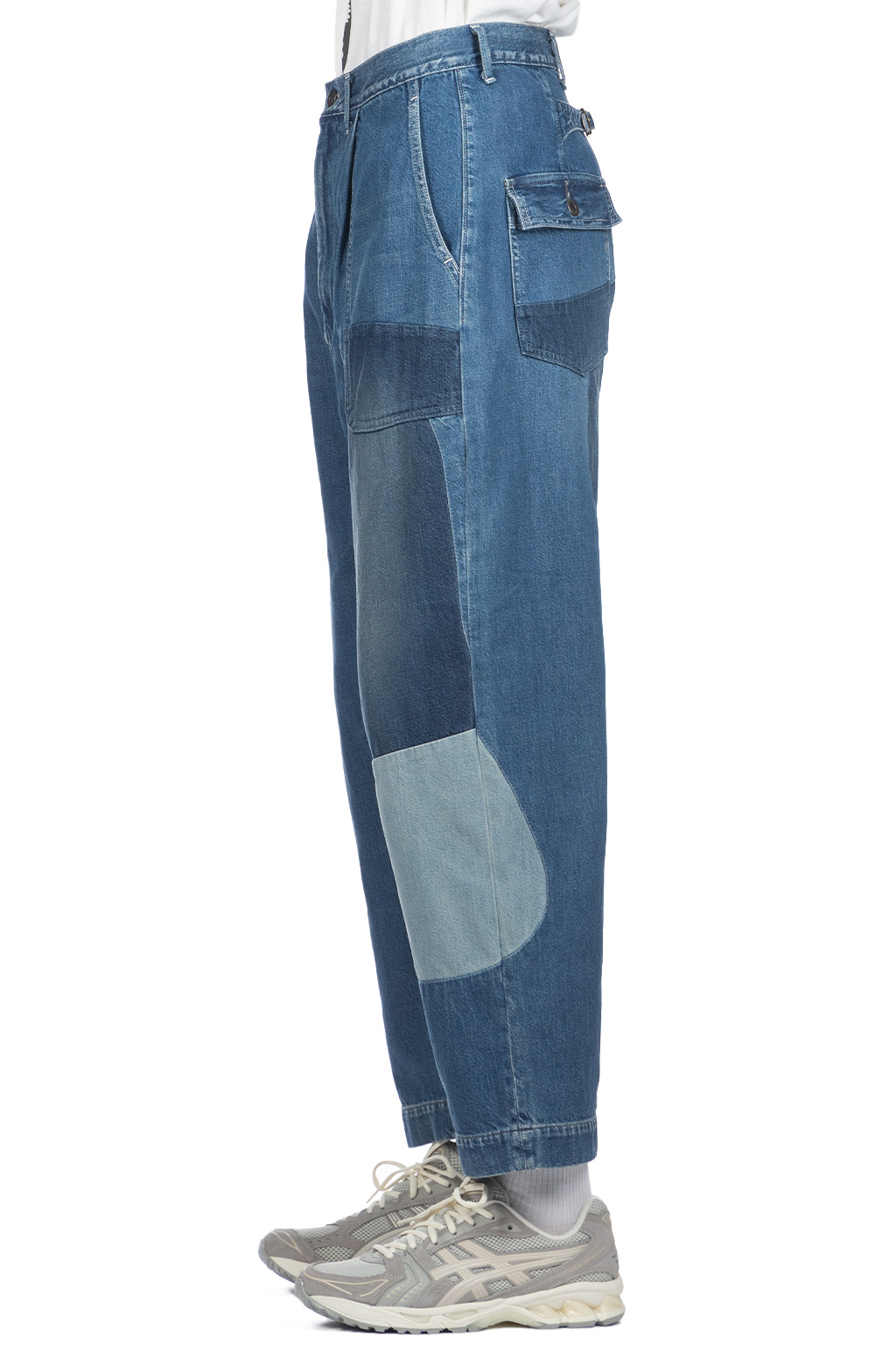 Kapital 11.5oz Denim MINING Damaged High Waisted DAKOTA Pants