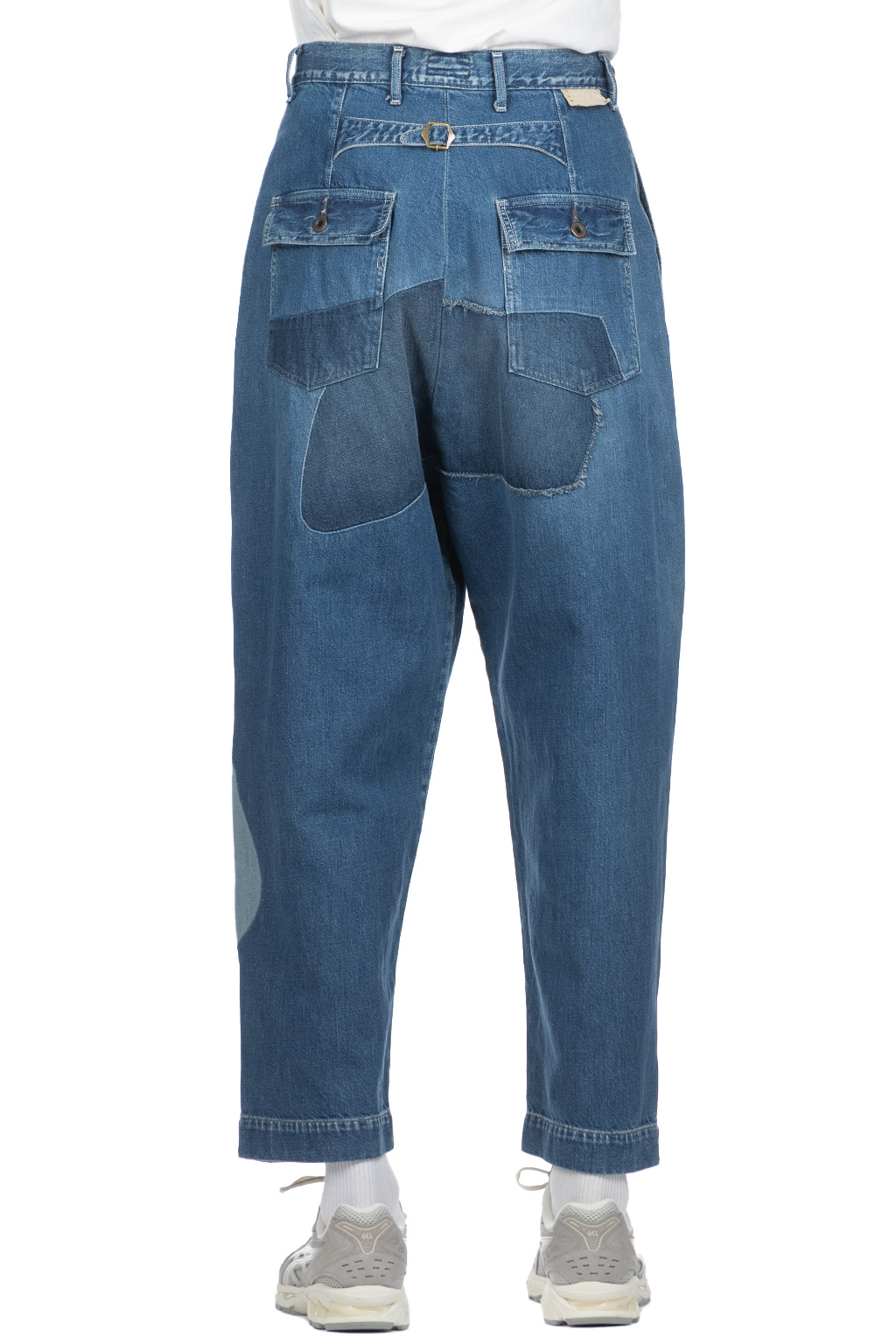 Kapital 11.5oz Denim MINING Damaged High Waisted DAKOTA Pants