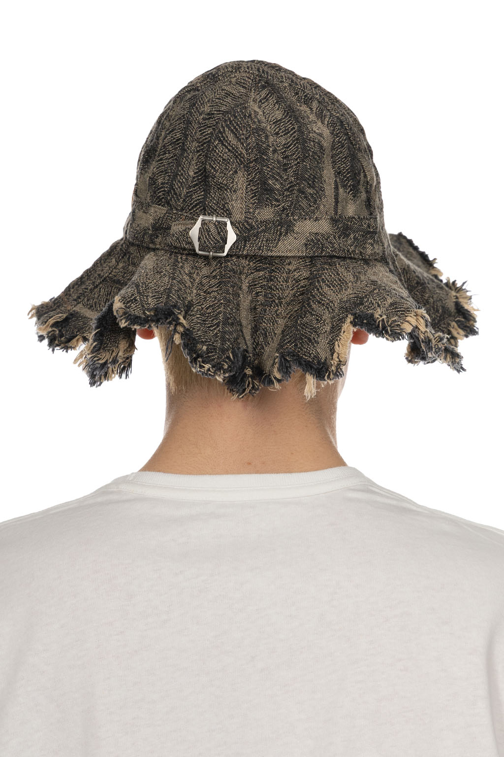Kapital - 12oz Magpie Denim RADIO Tulip Hat -  Black x Beige