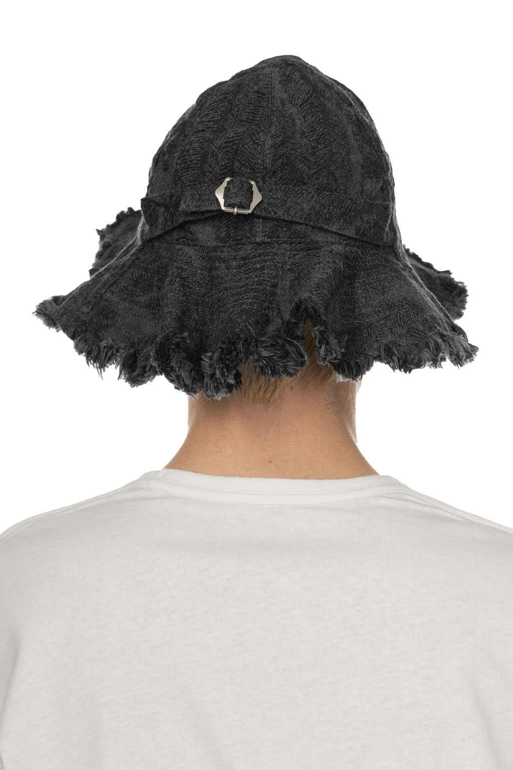 Kapital - 12oz Magpie Denim RADIO Tulip Hat -  Black x Black