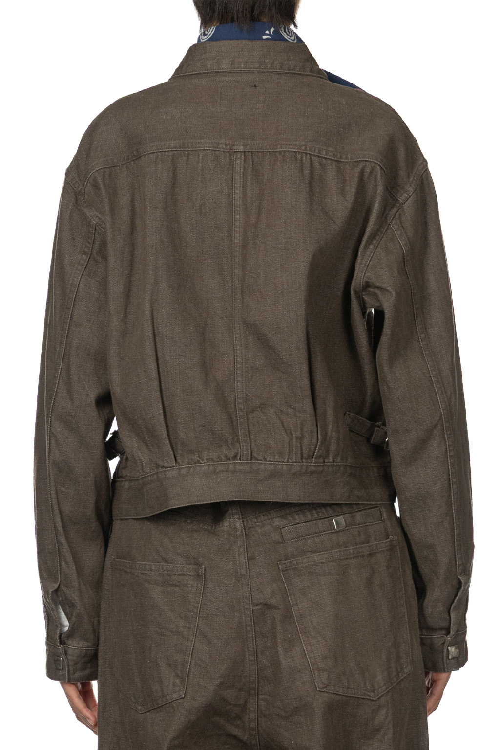 Kapital - 12oz YAGASURI Jacquard Denim Chimayo Drizzler JKT-Khaki