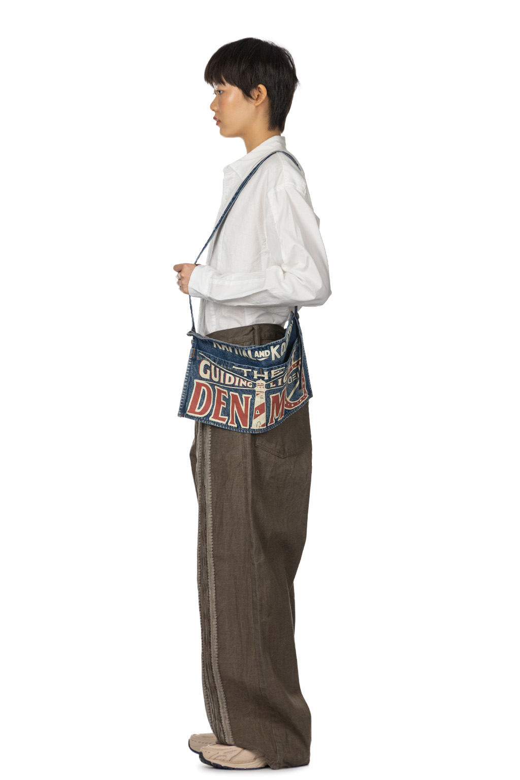Kapital - 13oz Denim Damaged Shrot AD Apron - Guiding Light