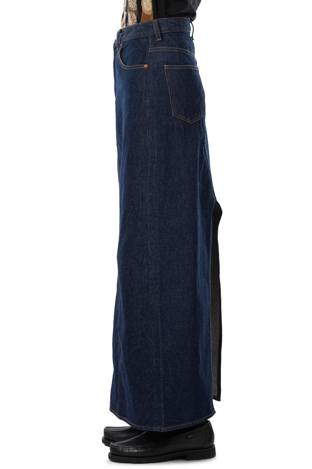 Kapital - 13oz Denim Pencil Skirt - Indigo