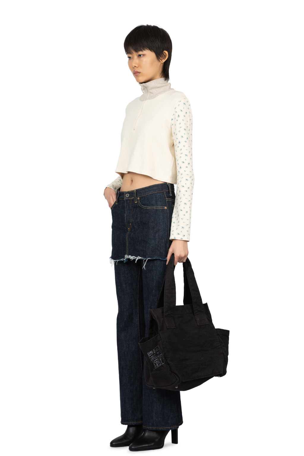 Kapital - 14oz Denim 5P APRON-SKOUSER - One Wash