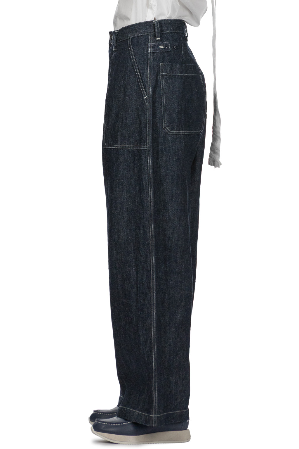 Kapital - 14oz Denim FATIGUE Baggy Pants - Indigo