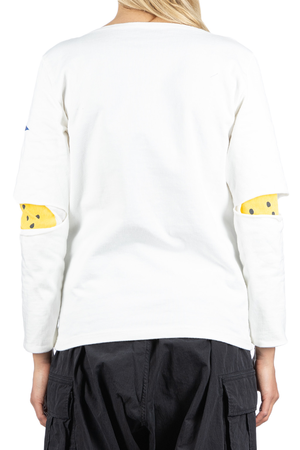 Kapital - 16/- Densed Jersey Elbow-Rip Boatneck Long Sleeve T