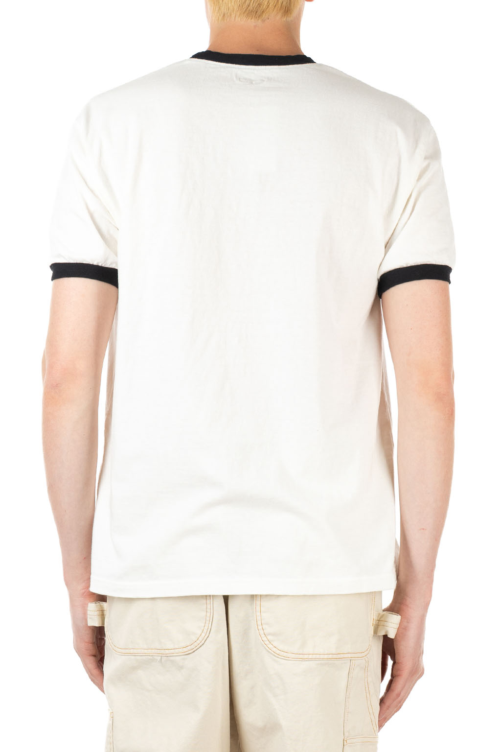 Kapital - 18.5/-Jersey RINGER Pocket T (FARMY) - White