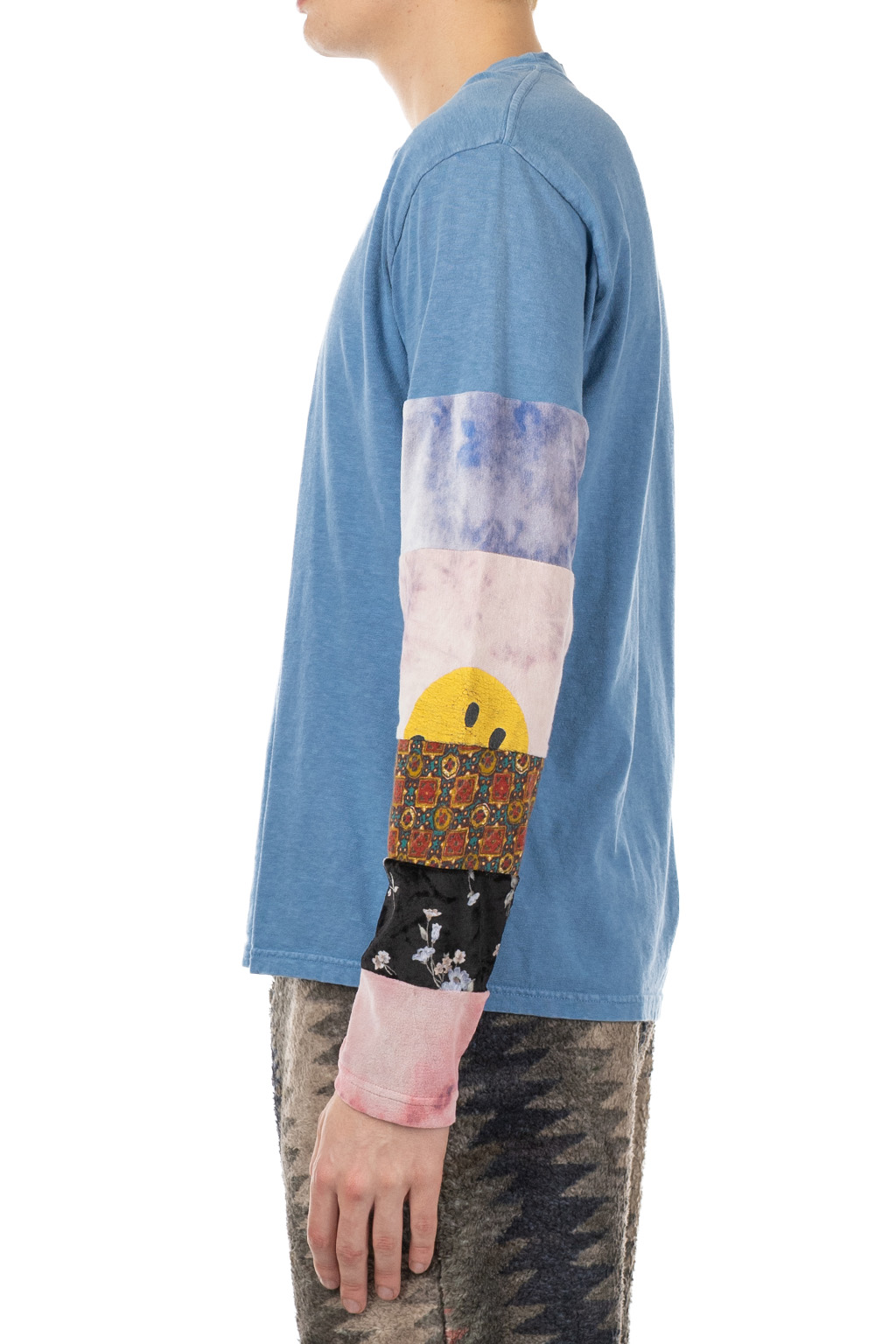 Kapital 18.5 Jersey HIPPIE Long Sleeve T - Blue