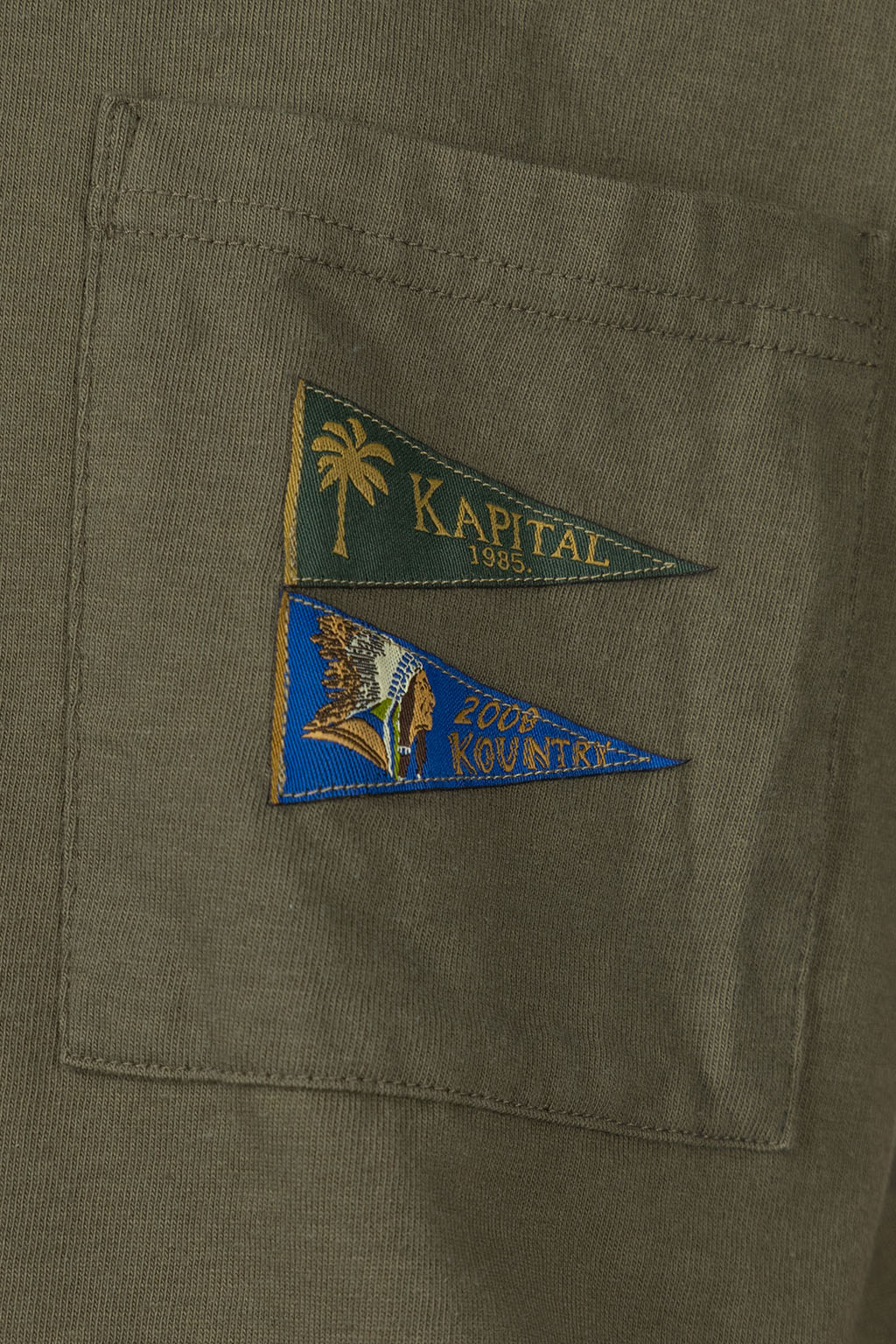 Kapital - 20 - Jersey PENNANT T -3 Flags - Khaki