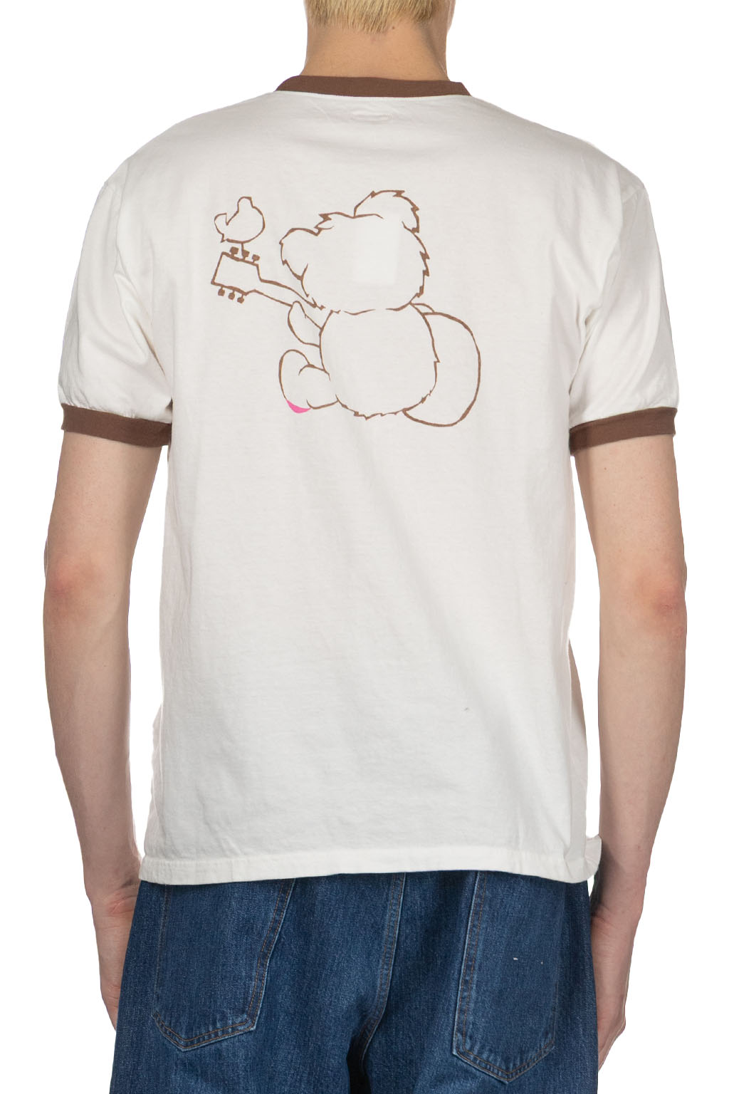 Kapital - 20 Jersey Ringer-T LittleBear Harmony-Brown