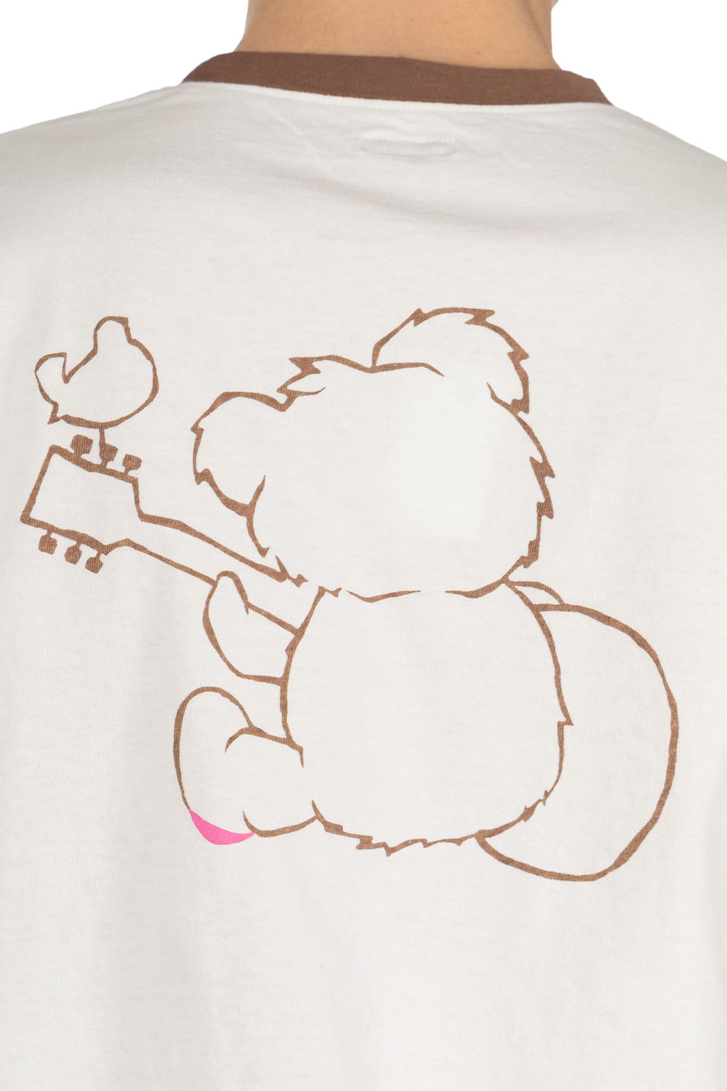 Kapital - 20 Jersey Ringer-T LittleBear Harmony-Brown