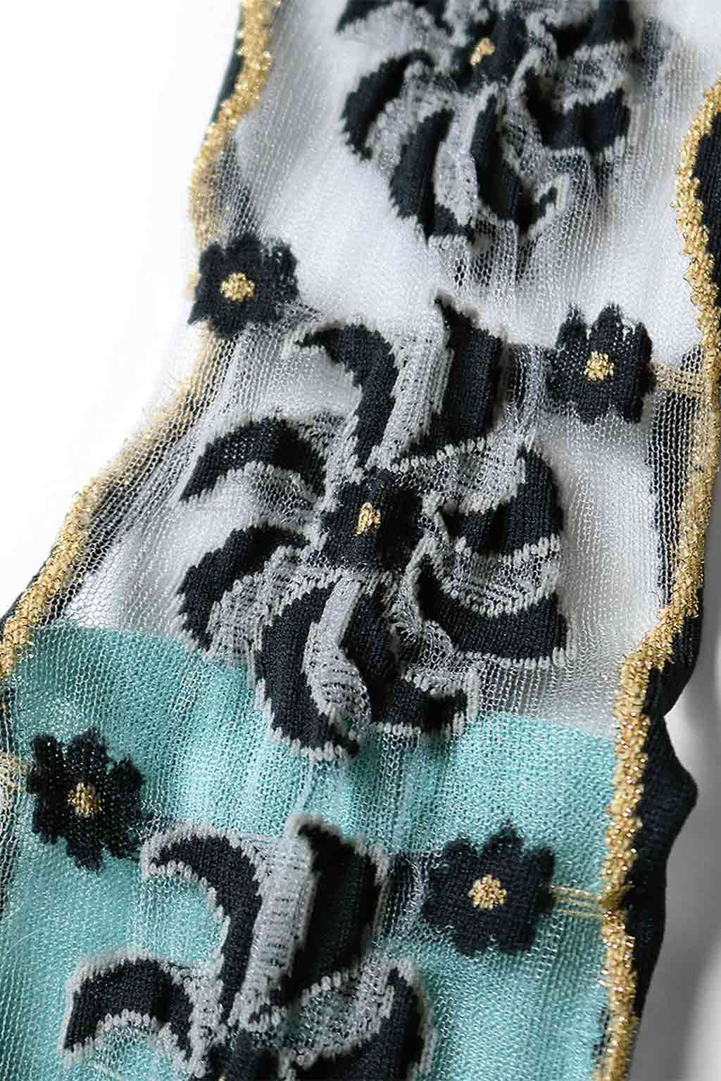 Kapital - 200 Yarns MOULIN Quilt Sheer Socks - 4 Color Choices