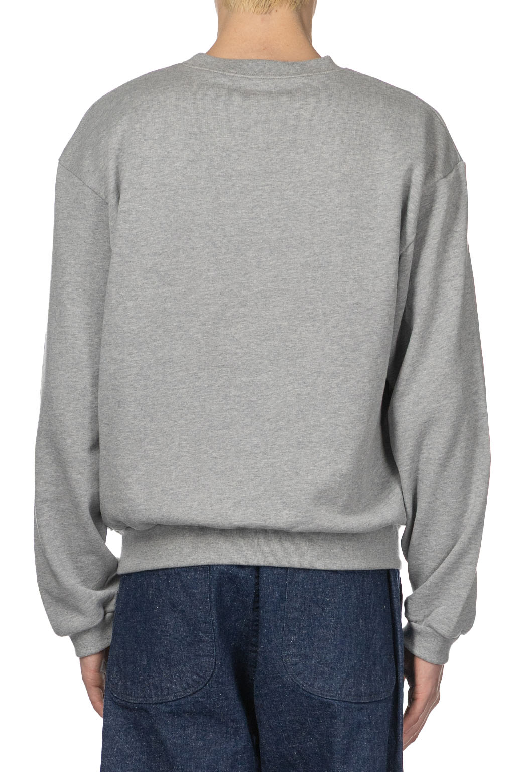 Kapital - 30-Knit Crew Sweatshirt (NIGHT SHIFT PROFILE RAINBOWY) - Grey