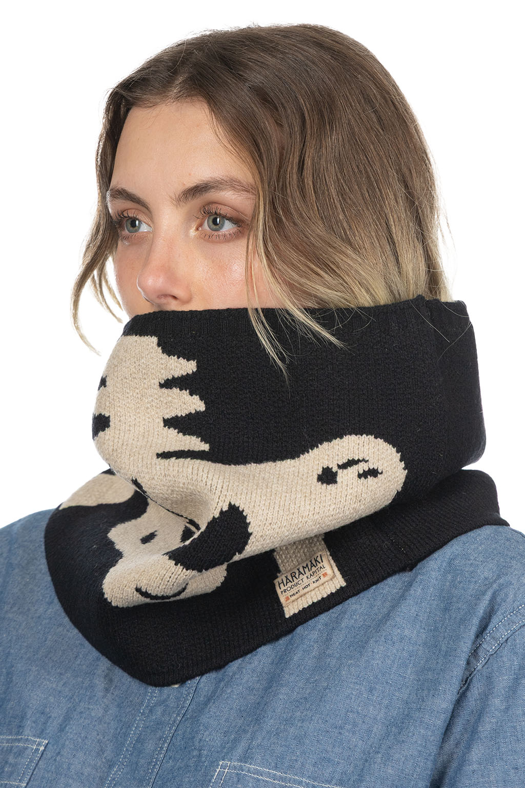 Kapital - 7G Wool BONE HARAMAKI Multi Roll - Black