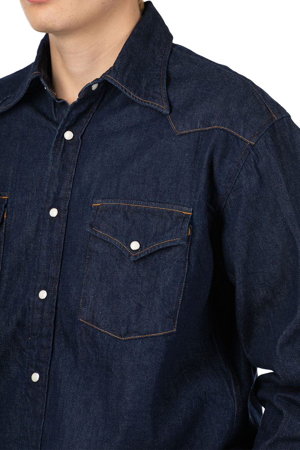 Kapital - 8oz Denim HUSKY Western Shirt - Indigo