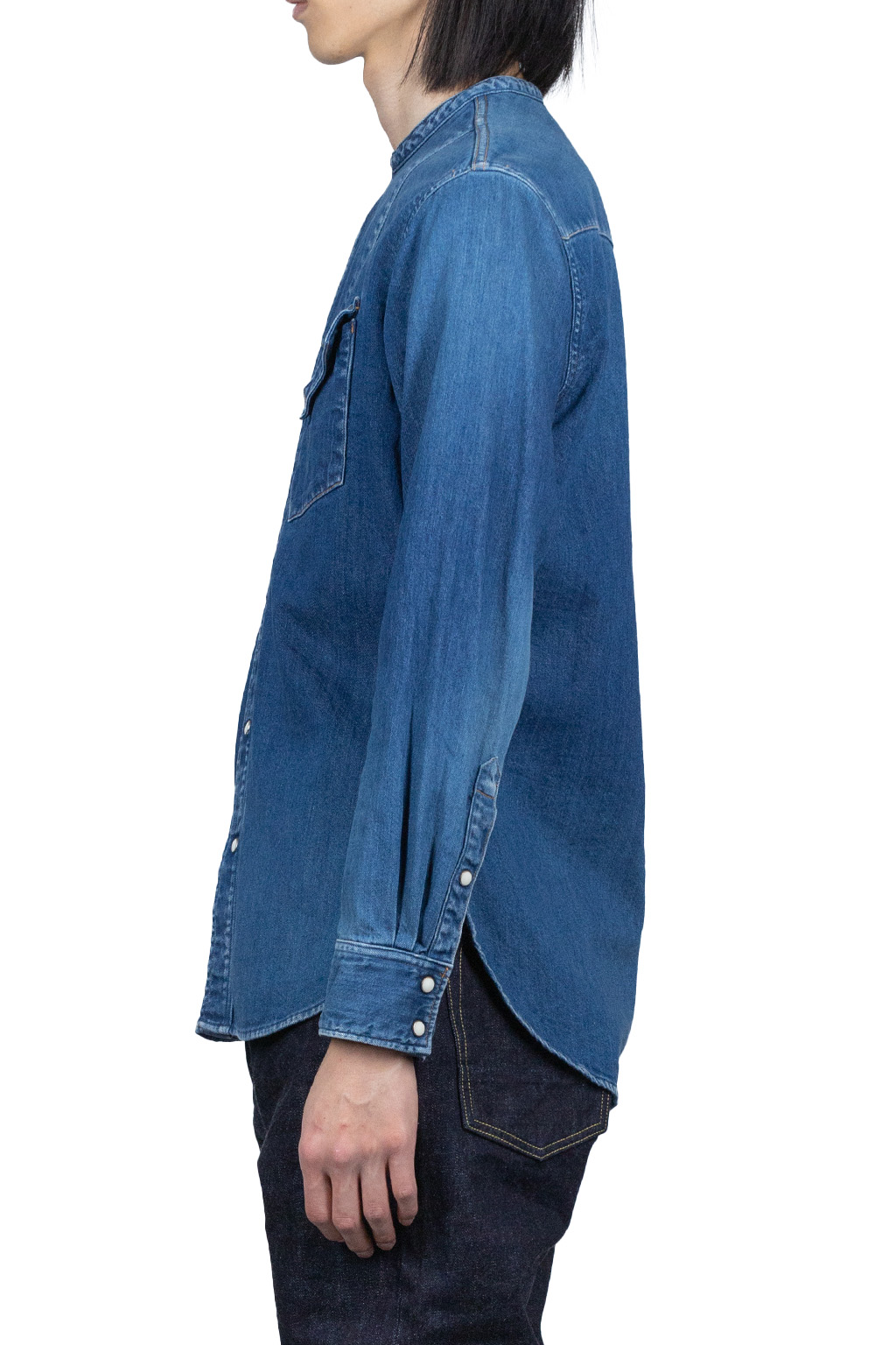 Kapital 8oz Denim ROLLER Collar Baseball Western Shirt