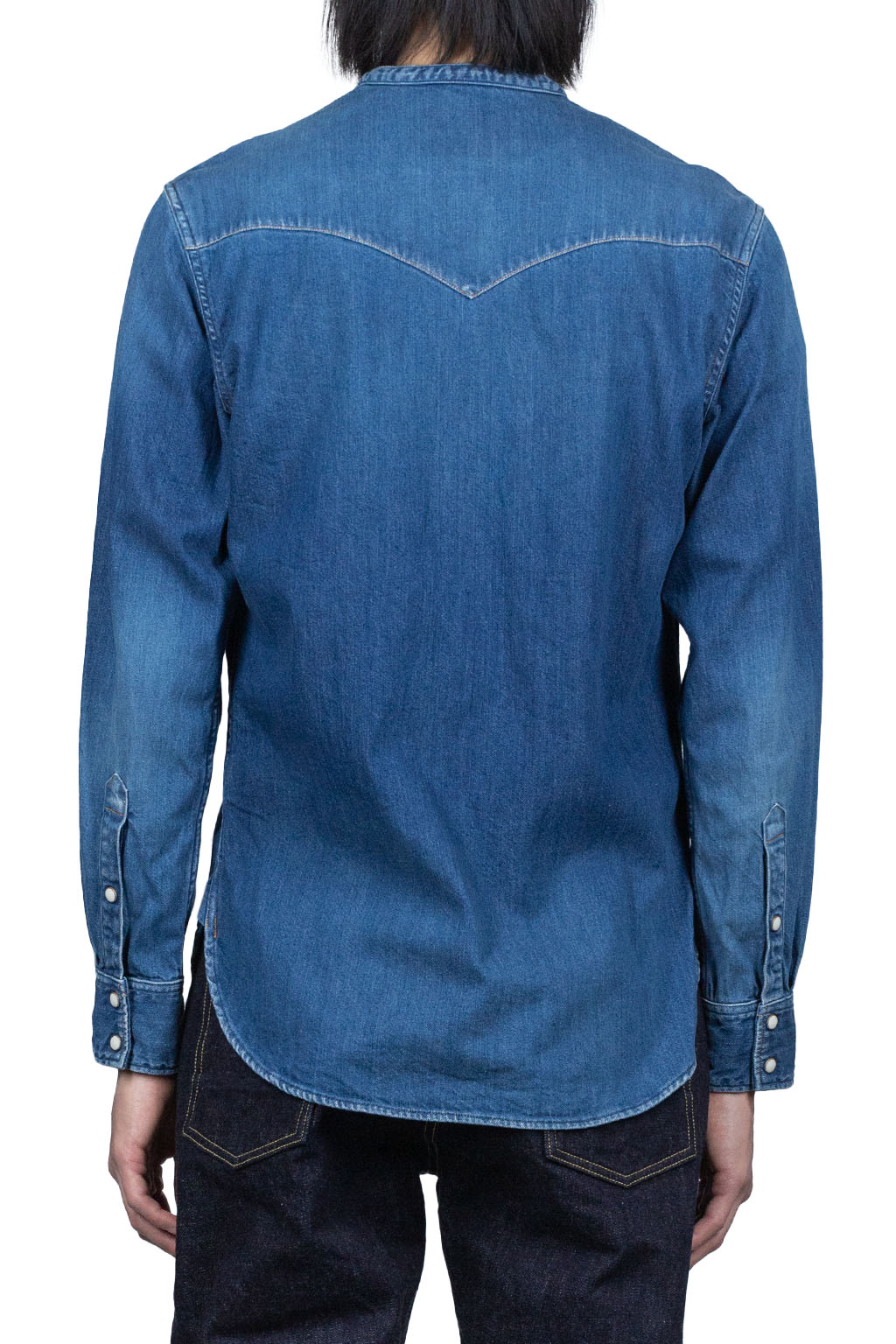 Kapital 8oz Denim ROLLER Collar Baseball Western Shirt