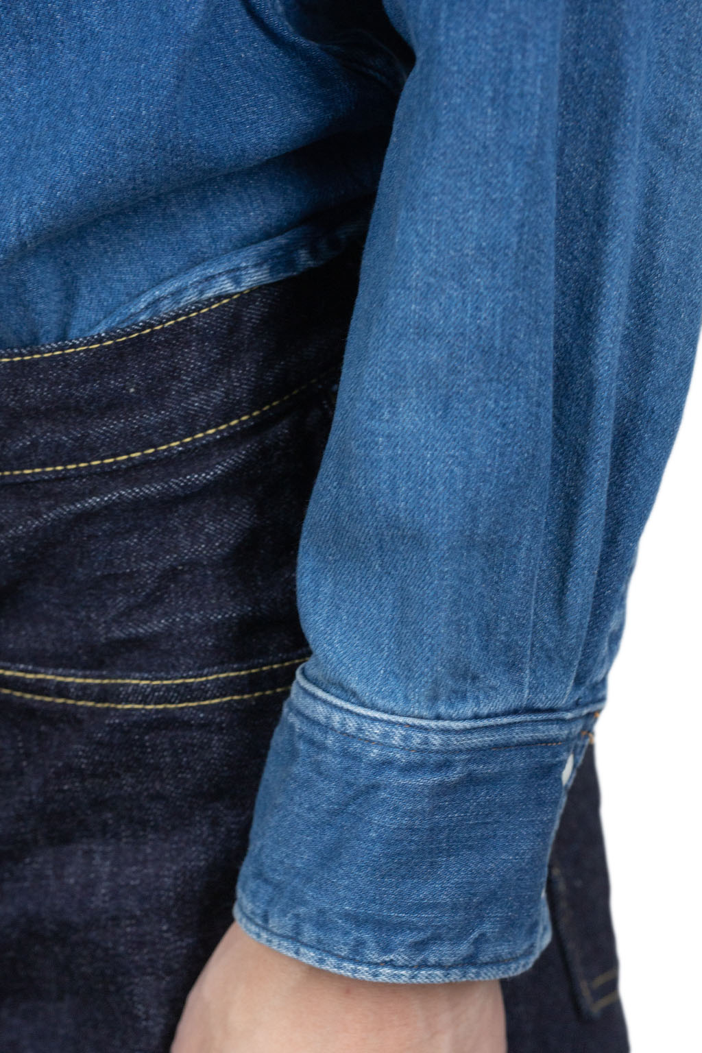 Kapital 8oz Denim ROLLER Collar Baseball Western Shirt