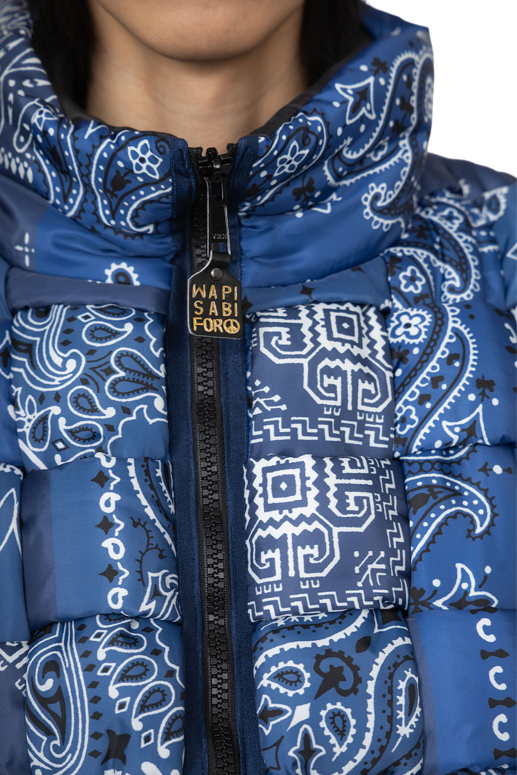 Kapital - Bandanna Nylon KEEL Weaving Vest - Dark Navy