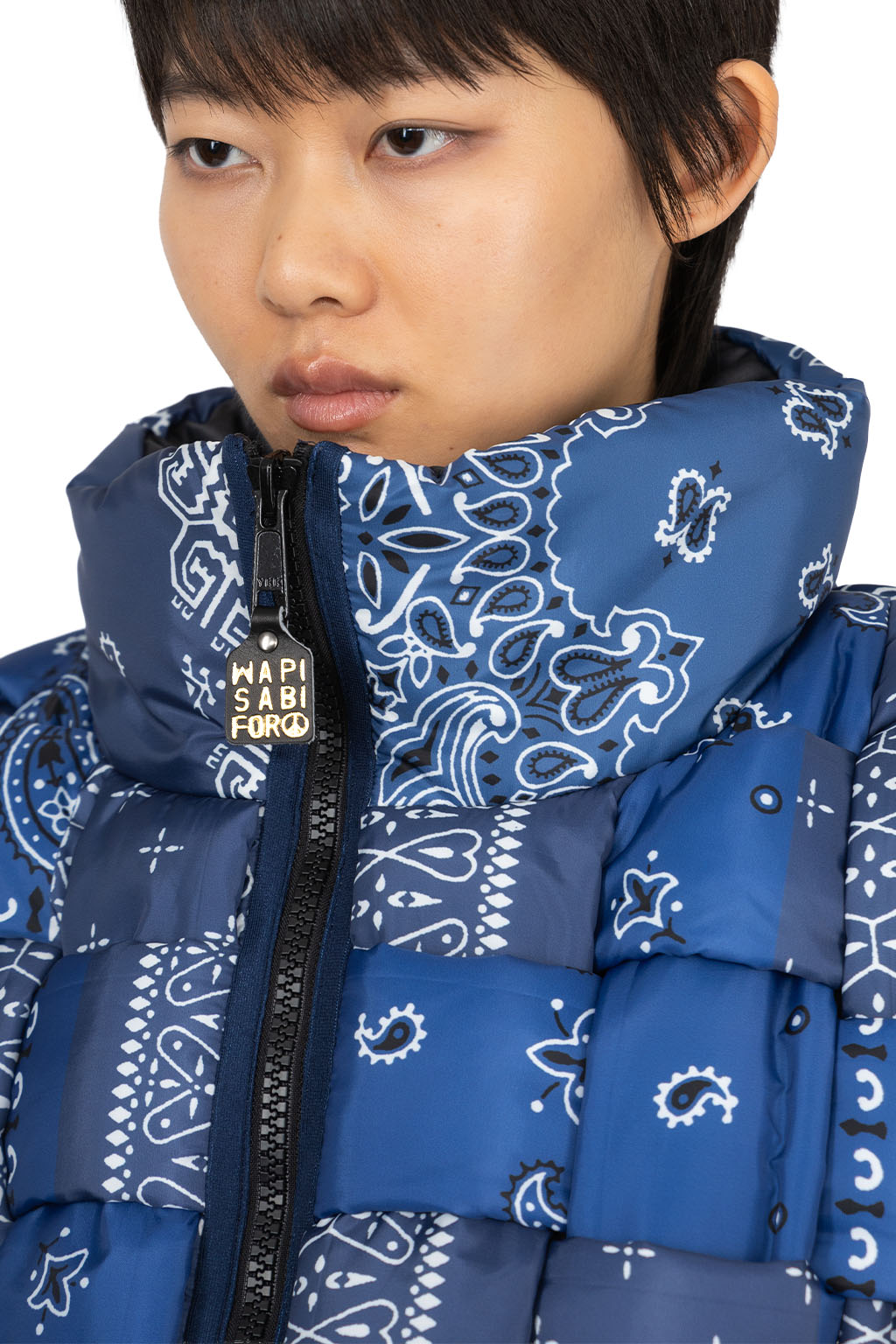 Kapital - Bandanna Nylon KEEL Weaving Vest - Dark Navy