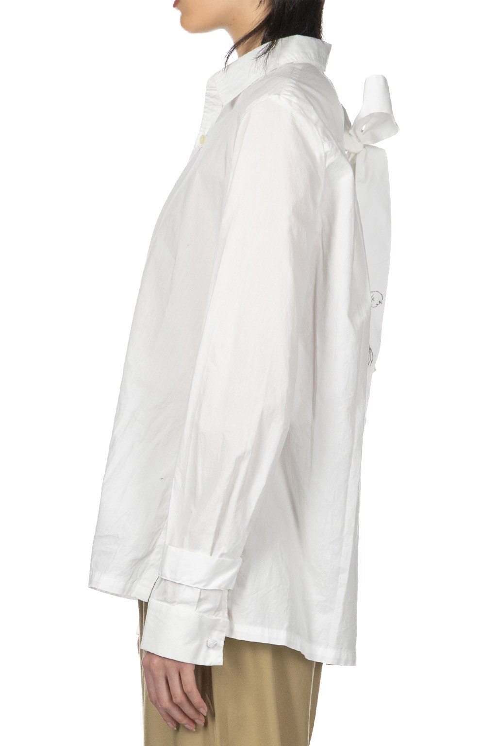 Kapital - Broad Sparrow Shirt - Lighthouse Embroidery - White