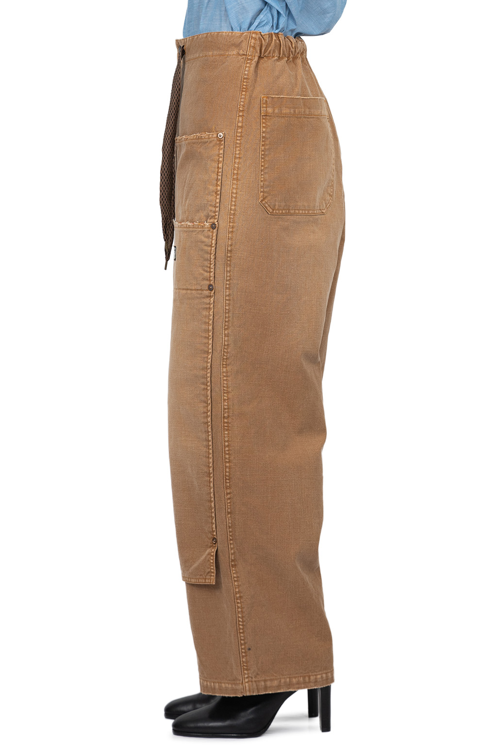 Kapital - Canvas W-Knee EASY Baggy Pants (HOBO Damaged) 