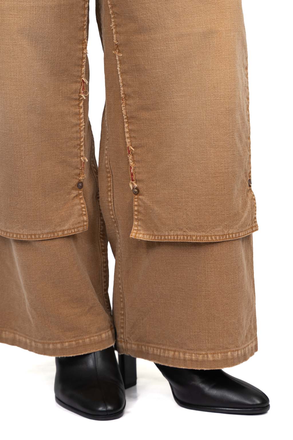 Kapital - Canvas W-Knee EASY Baggy Pants (HOBO Damaged) 