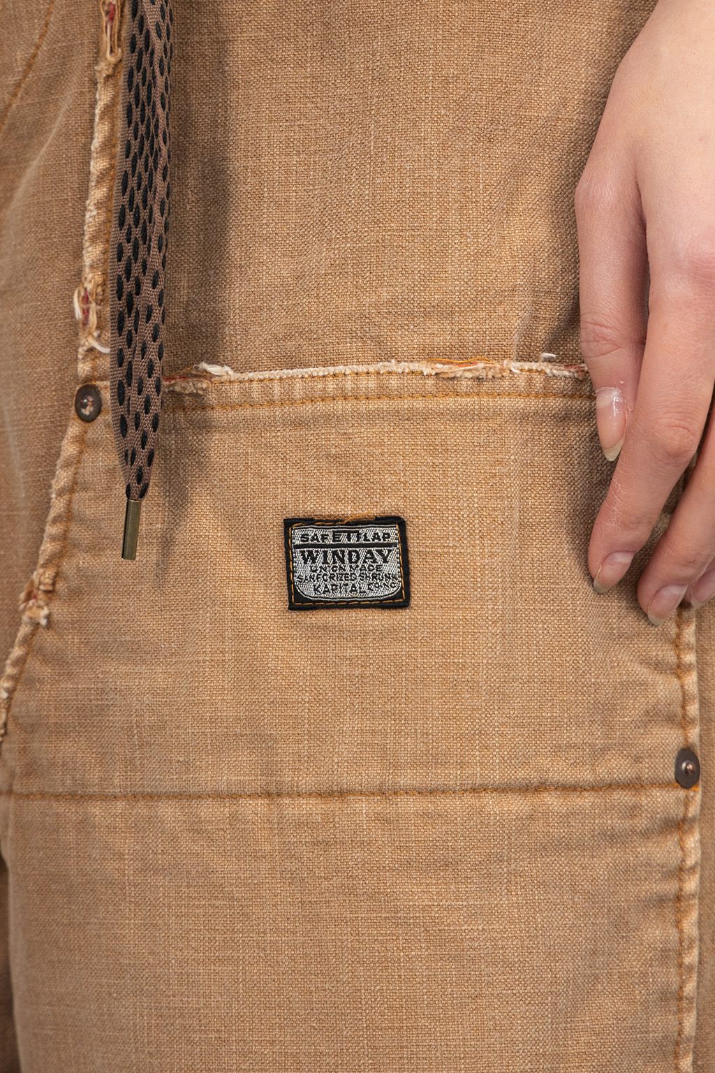 Kapital - Canvas W-Knee EASY Baggy Pants (HOBO Damaged) 