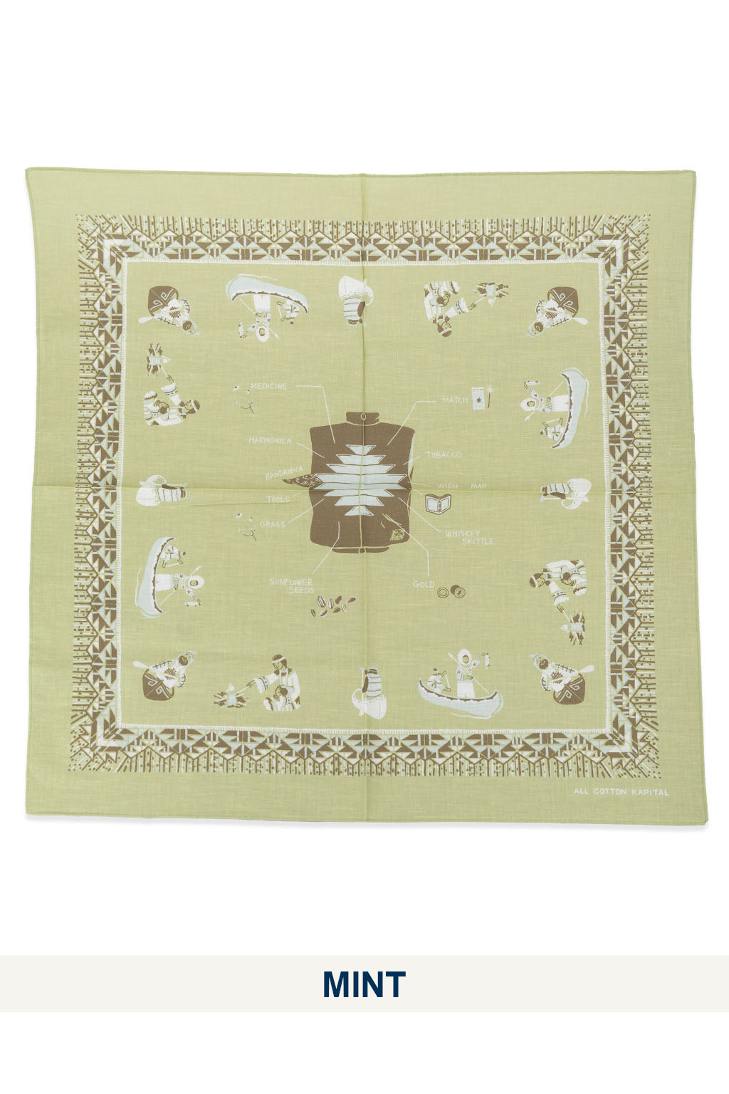 Kapital - Color Bandanna (ZEPHER Vest Life) - 6 Color Choices