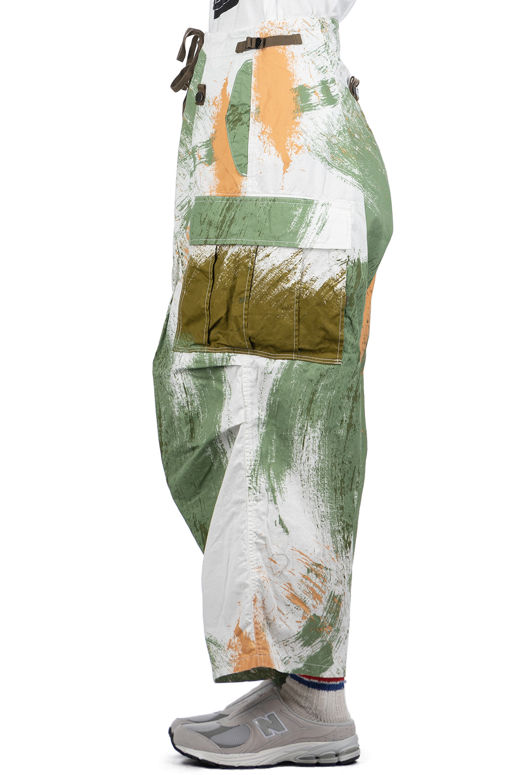 Kapital - Combed Burberry BRUSH-CAMO JUMBO Cargo Pants - White