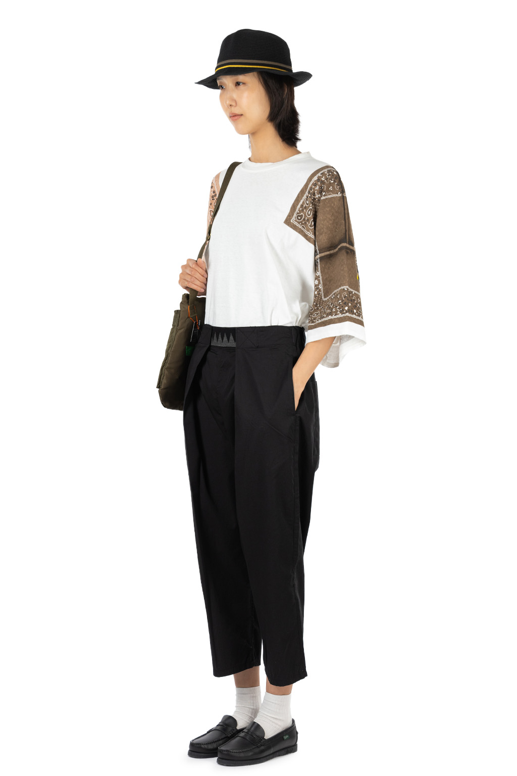 Kapital Combed Burberry Cotton EASY-BEACH-GO Pants - Black