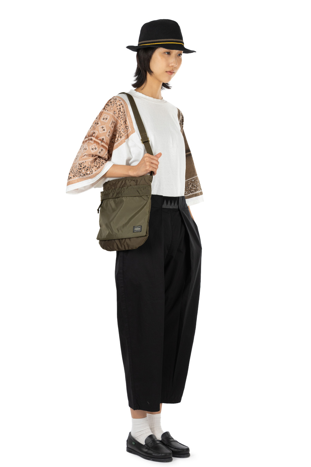 Kapital Combed Burberry Cotton EASY-BEACH-GO Pants - Black