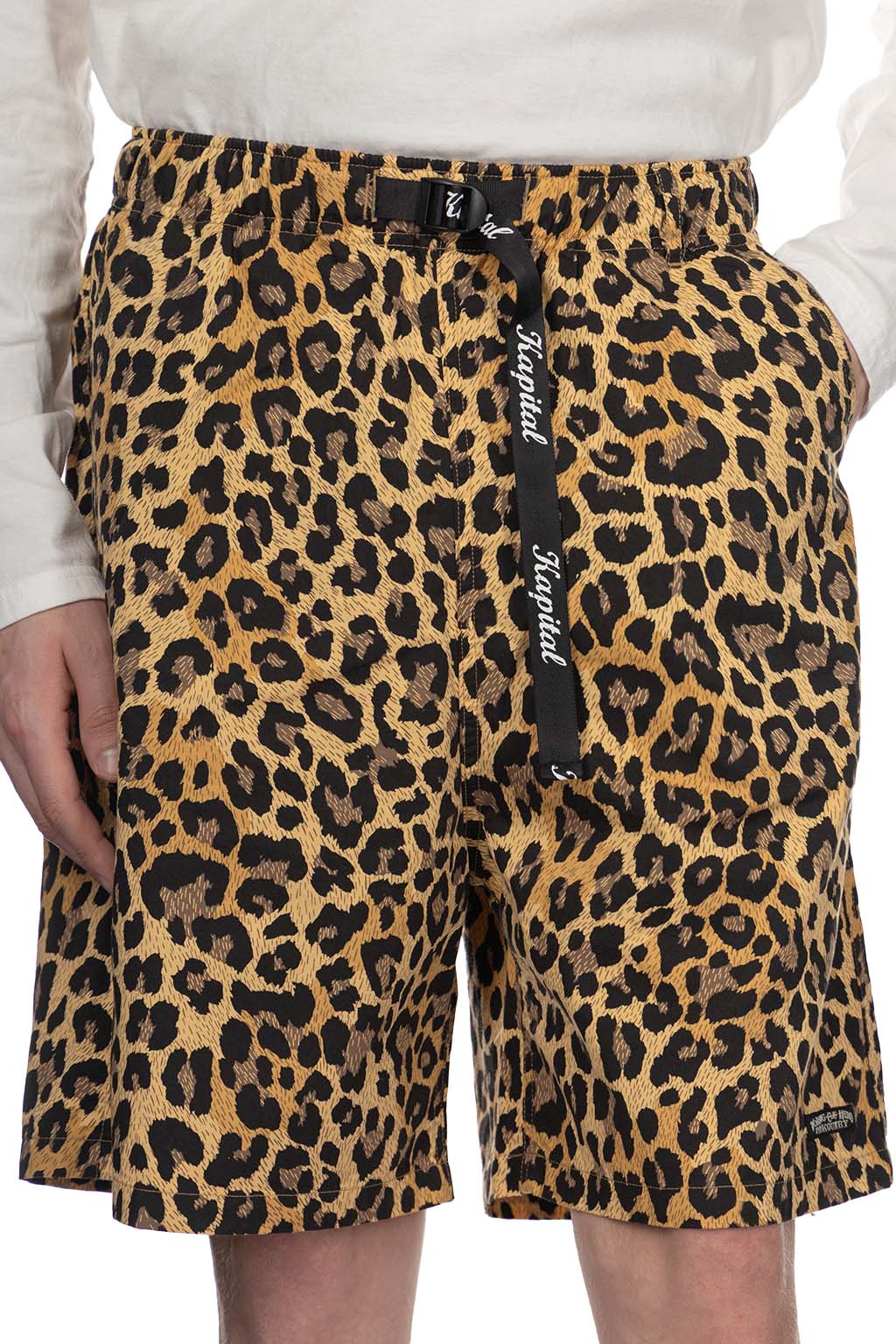 Kapital - Combed Burberry Leopard Easy Short Pants - Brown