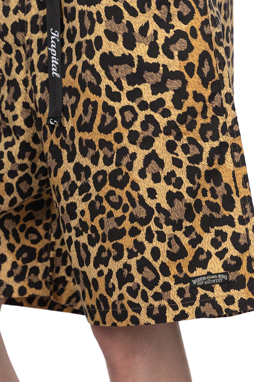 Kapital - Combed Burberry Leopard Easy Short Pants - Brown