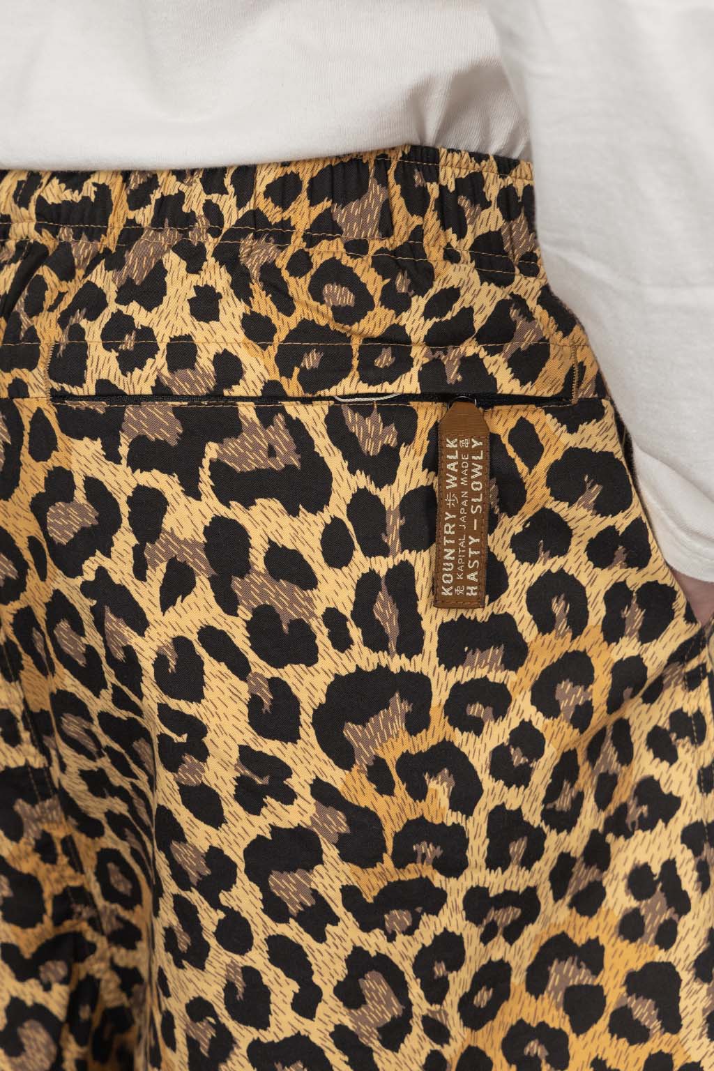 Kapital - Combed Burberry Leopard Easy Short Pants - Brown
