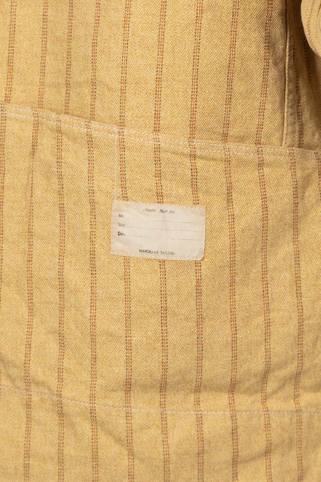 Kapital - Cotton Linen GIBSON Stripe CACTUS Coverall - Gold
