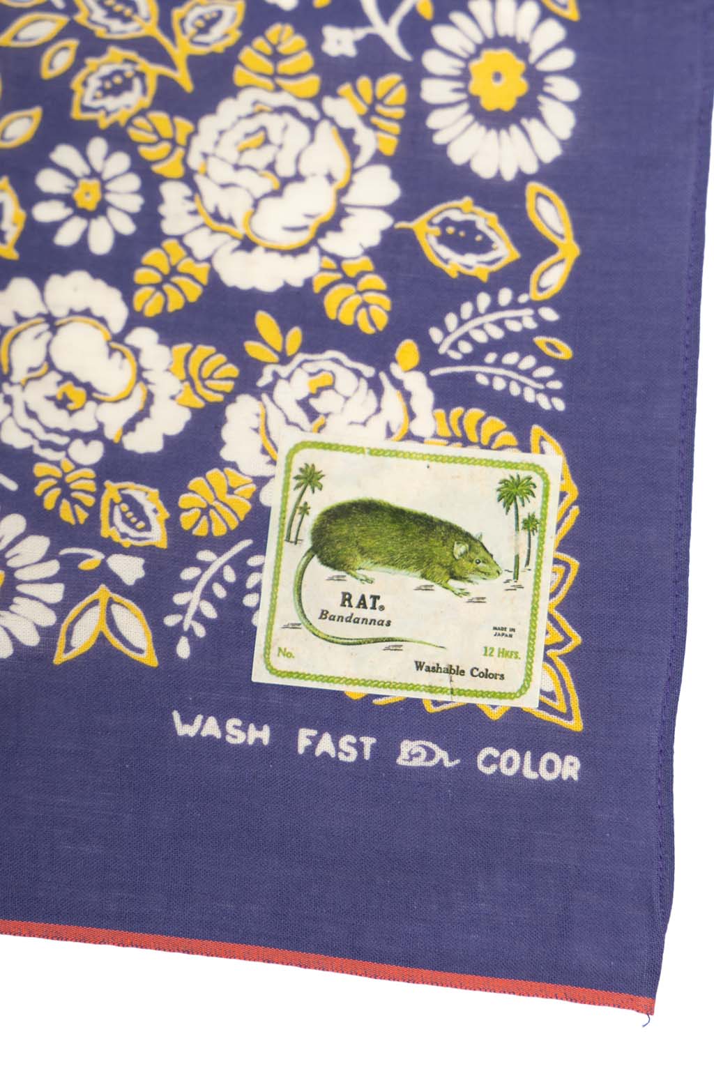 Kapital - Fastcolor Selvedge Bandanna (CHURCHILL GARDEN) 30x30 Large