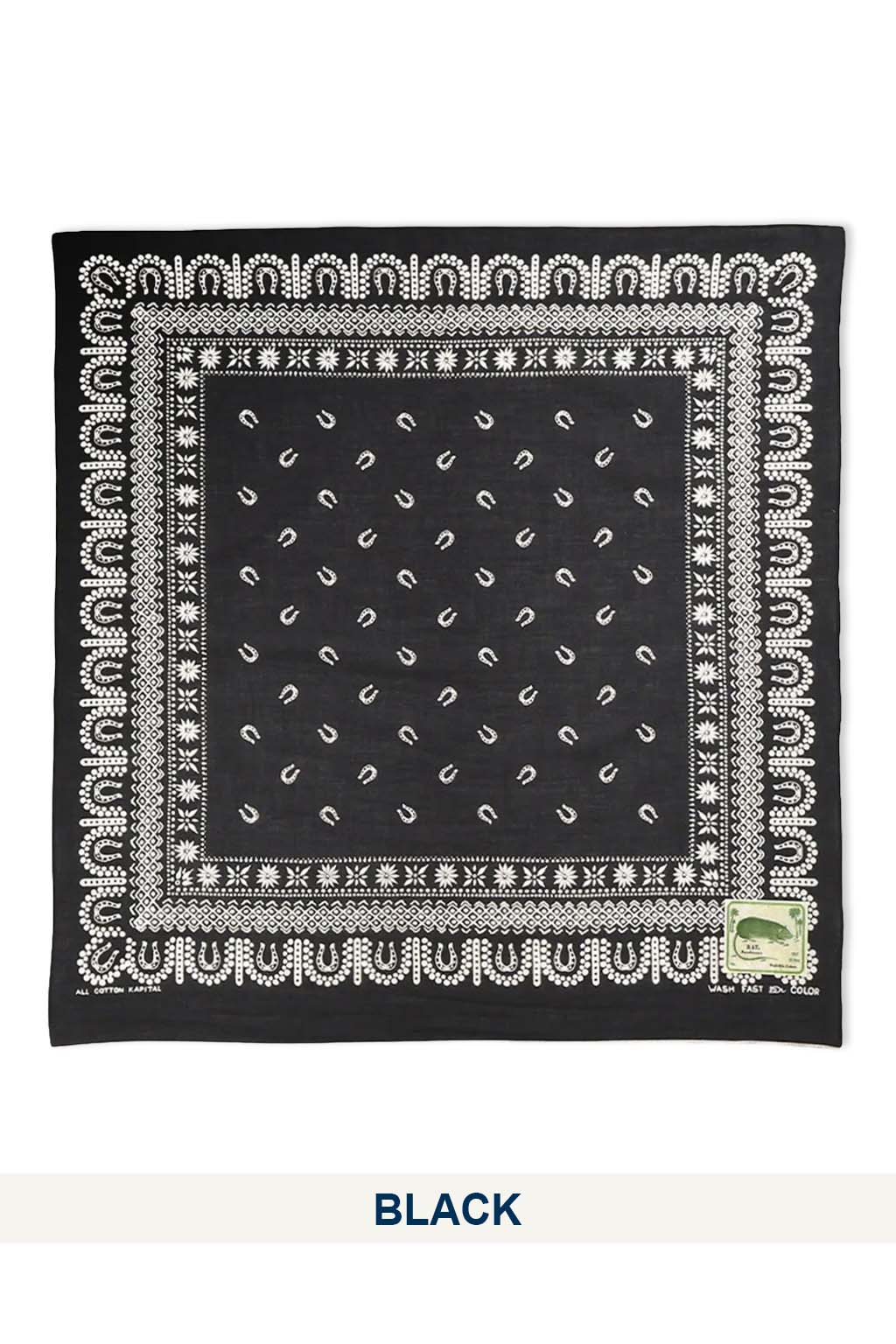 Kapital - Fastcolor Selvedge Bandana (HORSE SHOE) - 2 Colors