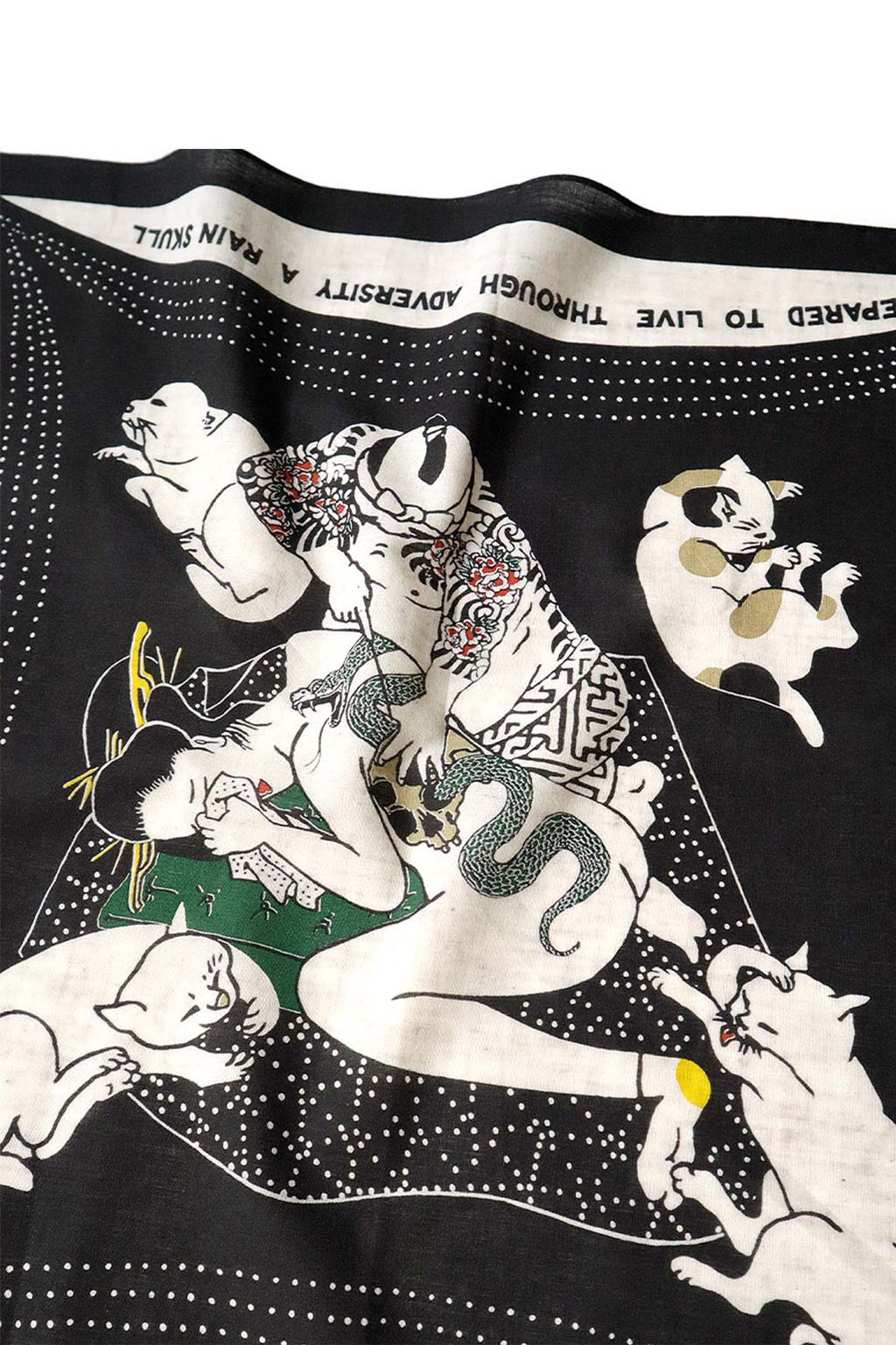 Kapital Fastcolor Selvedge Bandana (RAINSKULL NO WOMAN NO CRY) - 2Colors