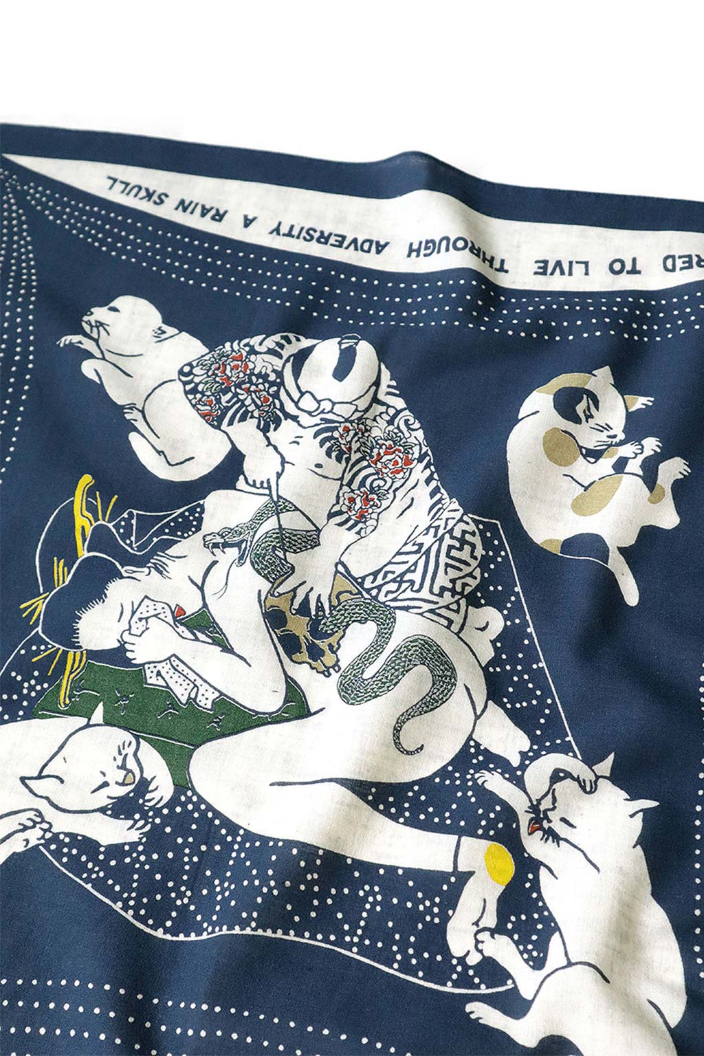 Kapital Fastcolor Selvedge Bandana (RAINSKULL NO WOMAN NO CRY) - 2Colors