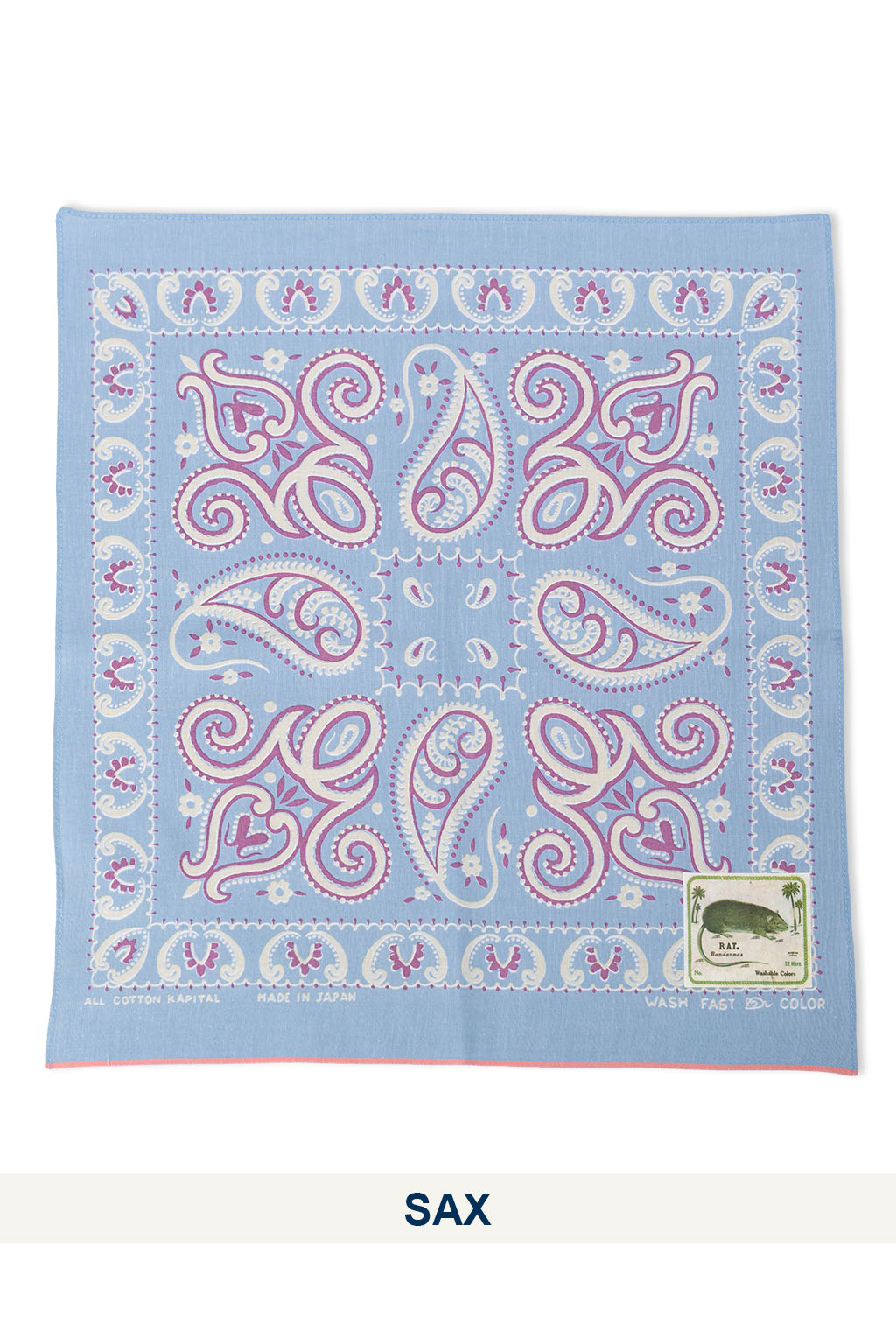 Kapital - Fastcolor Selvedge Bandanna (SAMBO Paisely) - 5 Color Choices