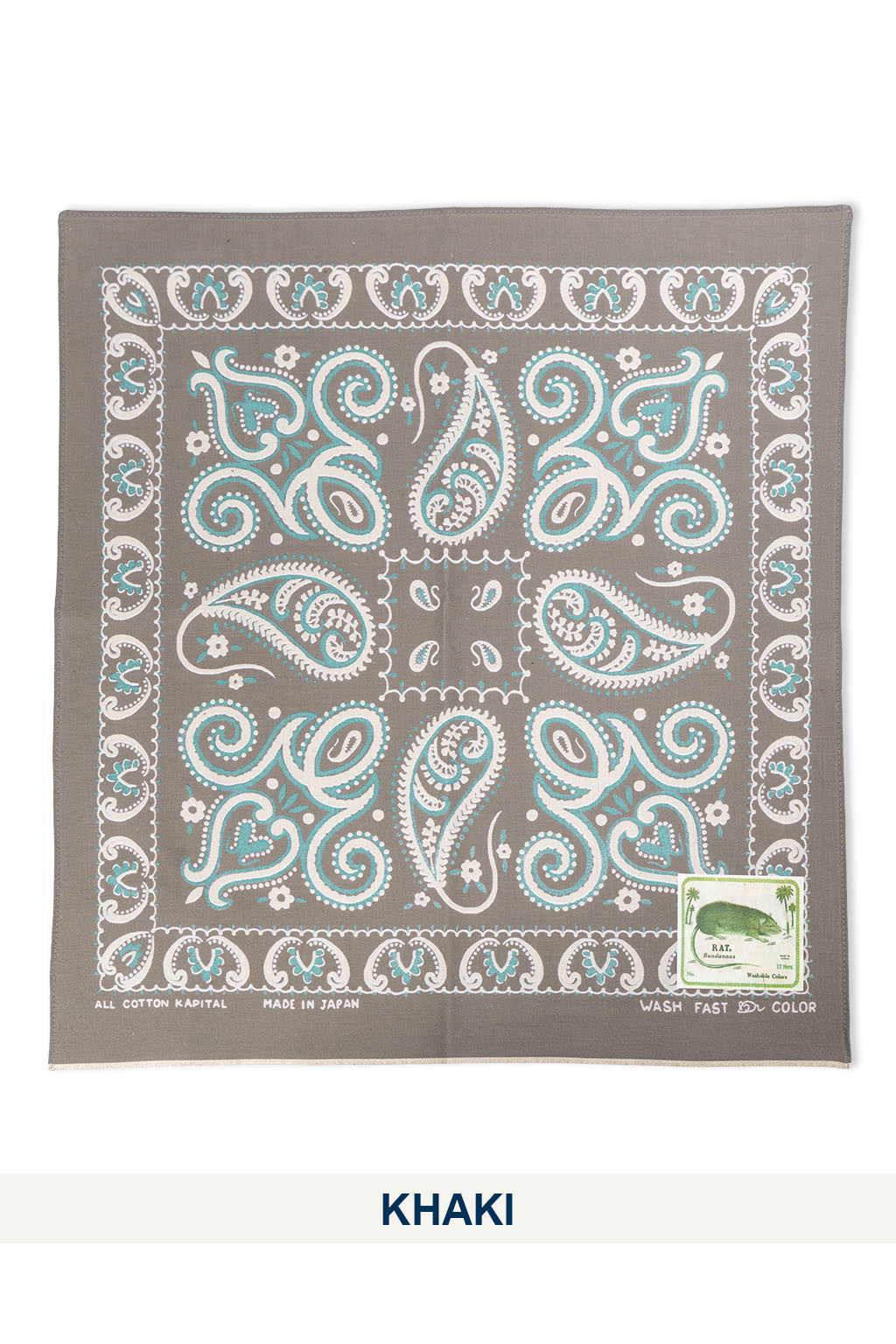 Kapital - Fastcolor Selvedge Bandanna (SAMBO Paisely) - 5 Color Choices